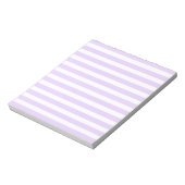 Bloc-note Lilac violet et blanc bonbons rayures (Tourné)