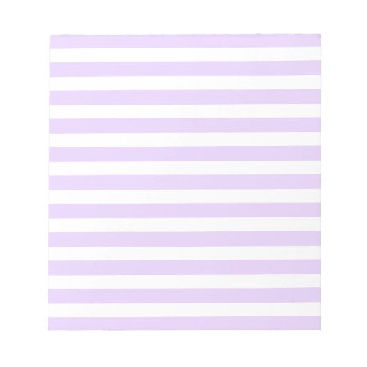 Bloc-note Lilac violet et blanc bonbons rayures (Devant)