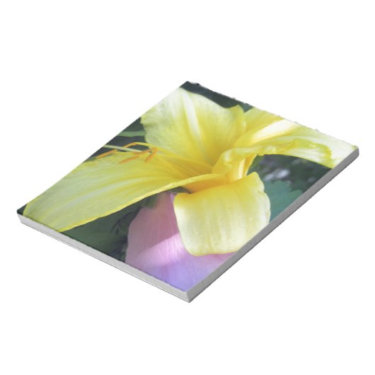 Bloc-note Lily jaune (Tourné)