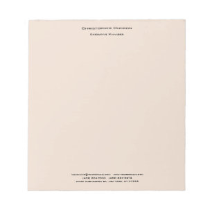 Bloc-note Lin simple minimaliste moderne professionnel