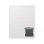Bloc-note Lined Writing Pad Paper Impressionist Typewriter (Tourné)