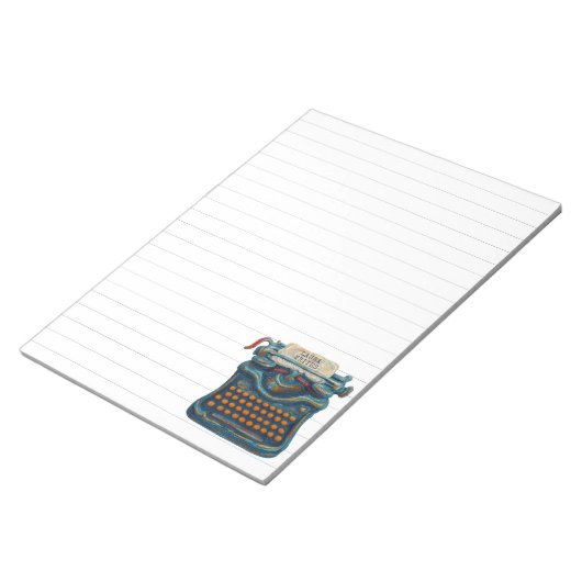 Bloc-note Lined Writing Pad Paper Impressionist Typewriter (Incliné)