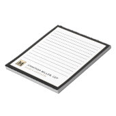 Bloc-note Linge de luxe en or noir (Tourné)