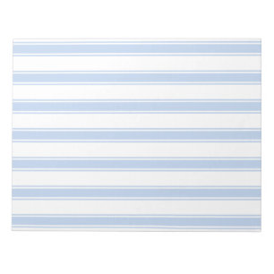 Bloc-note Linge d'enveloppe Smart Blue & White Ticking Strip