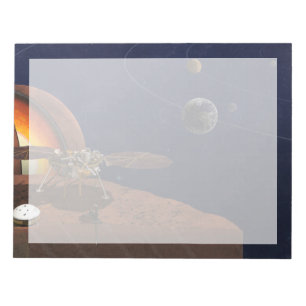 Bloc-note L'interprétation de l'artiste de la Lander de visi