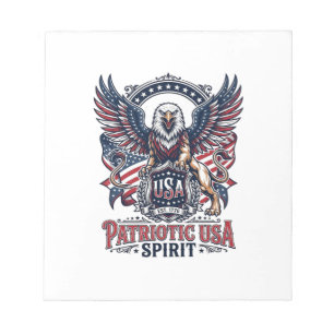 Bloc-note Lion Aigle Patriotique Hybride Animal Gardien Patr