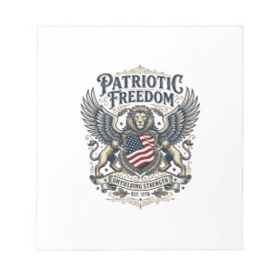 Bloc-note Lion Aigle Patriotique Hybride Animal Gardien Patr