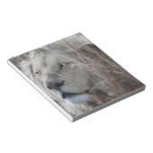 Bloc-note Lion blanc sud-africain proche (Incliné)