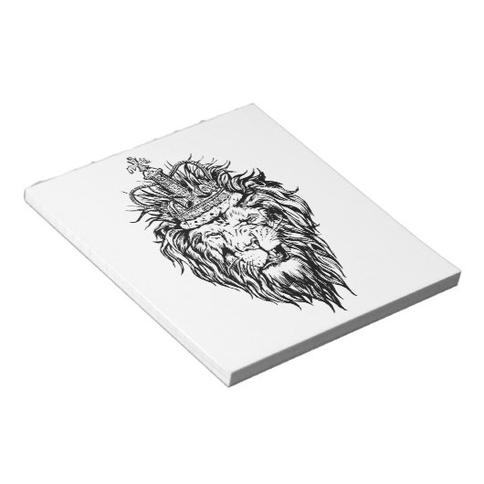 Bloc-note Lion dans la couronne (Incliné)