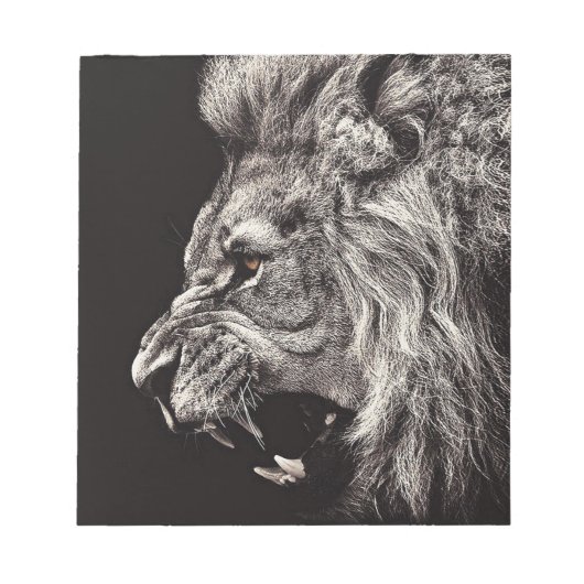 Bloc-note Lion homme en colère (Devant)