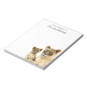 Bloc-note Lion | Mère et Cub Custom (Tourné)