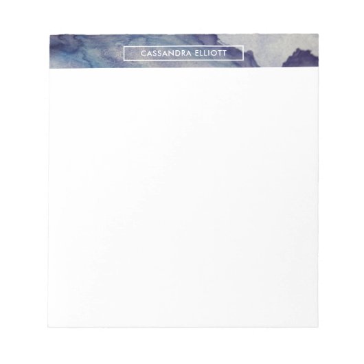 Bloc-note Liquide d'encre alcoolique bleue et violette Art a (Devant)