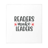 Bloc-note Lire Lecture Art Lecteurs Font Leaders (Devant)