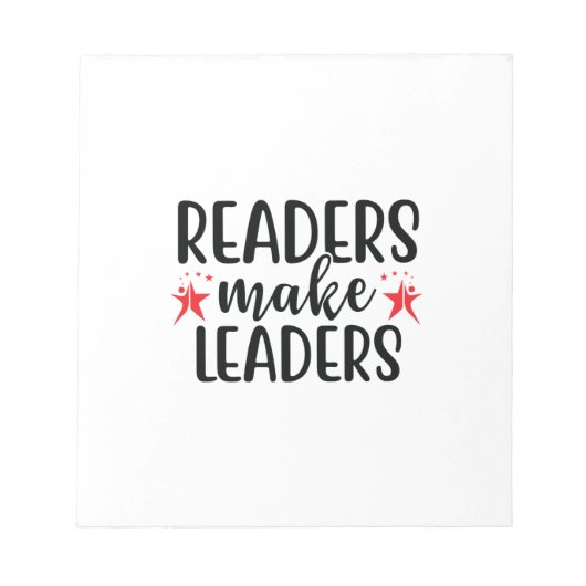 Bloc-note Lire Lecture Art Lecteurs Font Leaders (Devant)