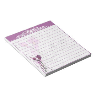 Bloc-note Lis calla violets