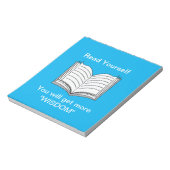 Bloc-note Lisez votre citation inspirante (Tourné)