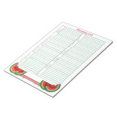 Bloc-note List de Watermelon (Incliné)