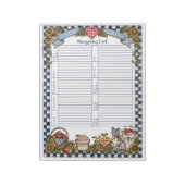 Bloc-note Liste d'achats (Tourné)