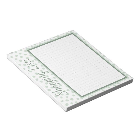 Bloc-note Liste d'achats (Incliné)