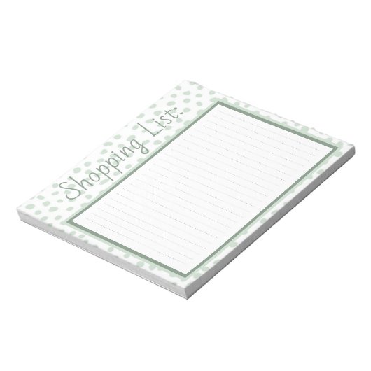 Bloc-note Liste d'achats (Tourné)