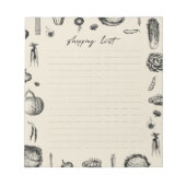 Bloc-note Liste d'achats (Devant)