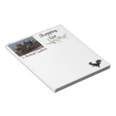 Bloc-note Liste d'achats d'écureuils (Incliné)