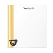 Bloc-note Liste d'achats par pays (Devant)