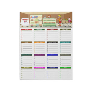 Bloc-note Liste de courses