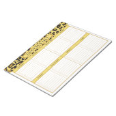 Bloc-note Liste de courses alimentaires (Incliné)