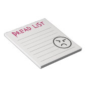 Bloc-note Liste de lecture (Incliné)