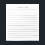 Bloc-note Liste de sauts cérébraux de maman<br><div class="desc">Customisez avec votre titre et ajustez la couleur,  le poids,  la position des lignes selon vos besoins. transférer à n'importe quel produit</div>