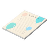 Bloc-note Liste de tâches minimaliste (Tourné)