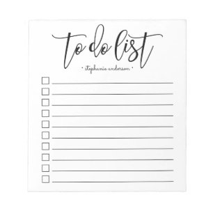 Bloc-note Liste de tâches personnalisé