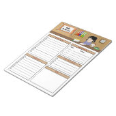 Bloc-note Liste de tâches quotidiennes (Incliné)