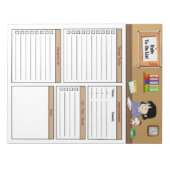 Bloc-note Liste de tâches quotidiennes (Devant)