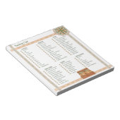 Bloc-note Liste d'emballage (Incliné)