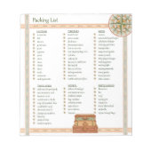 Bloc-note Liste d'emballage (Devant)