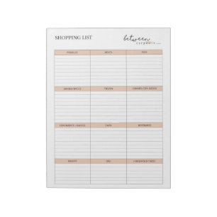 BLOC-NOTE LISTE D'ÉPICERIE