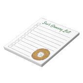 Bloc-note Liste d'épicerie personnalisée Latke Potato Pancak (Tourné)