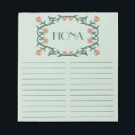 Bloc-note Liste des choses à faire des Roses de Wreath<br><div class="desc">Faites vos listes de choses à faire ou à faire avec style avec ce bloc-notes personnalisable pour l'épicerie, la planification des repas ou la liste de choses à faire. Customisez ou ajoutez du texte pour répondre à vos besoins. Conserver ou supprimer les lignes aussi. Consultez ma boutique pour plus de...</div>