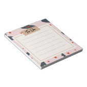 Bloc-note Liste des tâches du Motif d'Halloween Casquette so (Incliné)