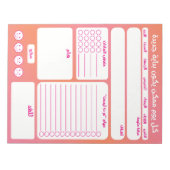 Bloc-note Liste des tâches en arabe (Devant)