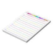 Bloc-note Liste des tâches Personnaliser (Tourné)