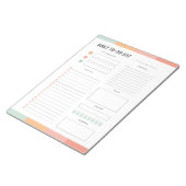 Bloc-note Liste des tâches quotidiennes modernes (Incliné)