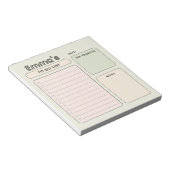 Bloc-note Liste d'outils personnalisables (Incliné)