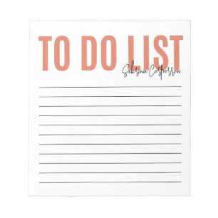 Bloc-note Liste personnalisée à faire Terra Costa