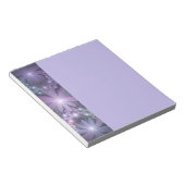 Bloc-note Lit de fleurs tendance brillant art fractal abstra (Incliné)