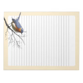 Bloc-note Little Bird Blue, (Devant)