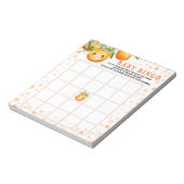 Bloc-note Little Cutie Baby shower Bingo Cartes de jeu (Tourné)