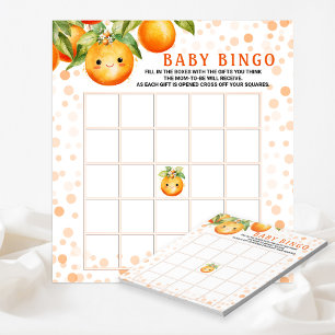 Bloc-note Little Cutie Baby shower Bingo Cartes de jeu